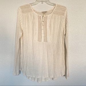 Lucky Brand Cream Blouse